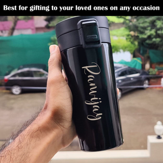 Personalized Insulated Travel Mug with Your Name Engraved.