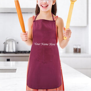 Personalized Kids Chef Apron With Name/Quote/Wishes/Message Printed.