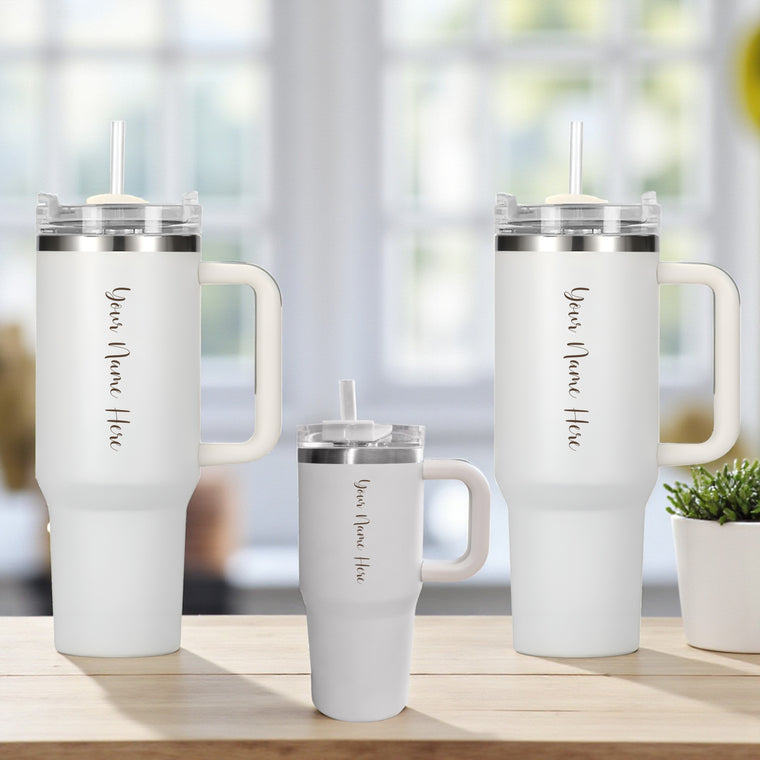 Custom Name Engraved –Family Tumbler Set | Trio Gift Set