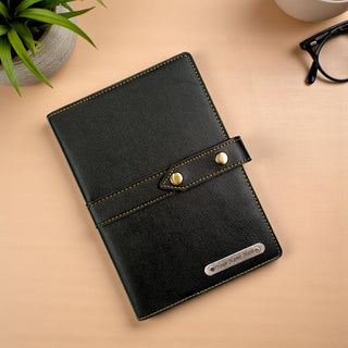 Customized Premium A5 Leather Notebook.