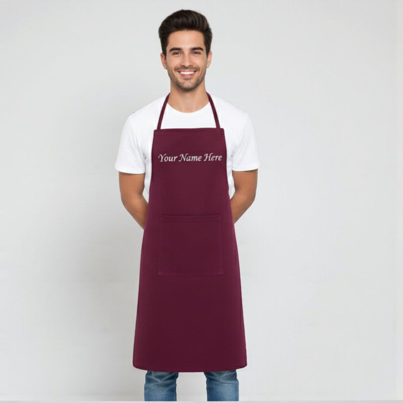Personalized Unisex Chef Apron With Name/Quote/Wishes/Message Printed.