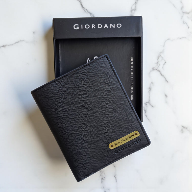 Giordano Leather Passport Cover- Custom Name Engraved