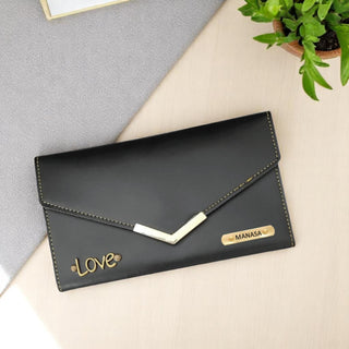 Personalized Women's Leather Premium Clutch